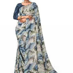 KANOODA Abstract Printed Saree-picture-23