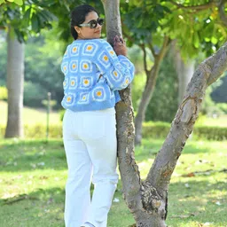WINDROP SOLUTIONS Women Floral Printed Cardigan with Embroidered Detail image 4