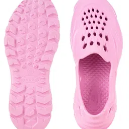 HOPPA SWEDEN Solid Perforated Slip On Clogs - Baby Pink image 4