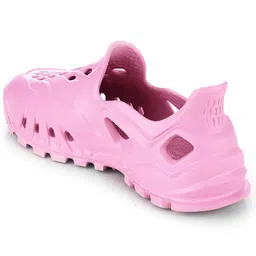 HOPPA SWEDEN Solid Perforated Slip On Clogs - Baby Pink image 5