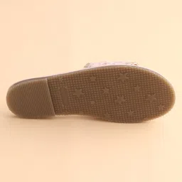 Earthy Touch Slip On Ethnic Wear Embroidered Mojaris Embellished with Sequins - Pink image 5