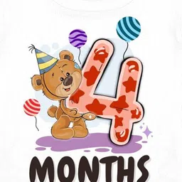 Arvesa 4 Month Baby Printed Bodysuit image 2