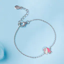 GIVA Girls 925 Silver Rhodium-Plated Enchanting Unicorn Charm Bracelet-picture-29