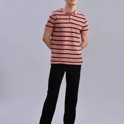 Tommy Hilfiger Men Striped Polo Collar Cotton T-shirt image 5