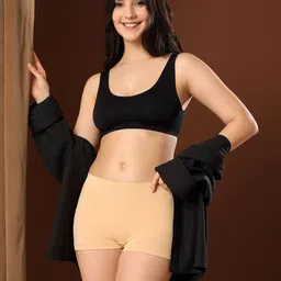 PAAVKI Women Pack of 2 Mid-Rise Boy Shorts Brief image 3