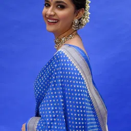 CANIZZARO Woven Design Zari Silk Blend Banarasi Saree image 2