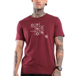 WROGN Noughts and Crosses Graphic Printed Slim Fit Cotton T-shirt-picture-4