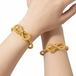 Aurelva Women 2 Gold-Plated Wraparound Bracelet image 4