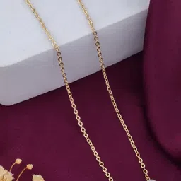 SZN Set Of 2 Gold-Plated Artificial Beaded Enamelled Minimal Chains image 5