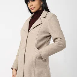 Kraus Jeans Notched Lapel Single-Breasted Overcoat image 3