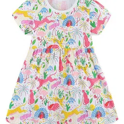 StyleCast Girls Conversational Printed Fit & Flare Dress image 1