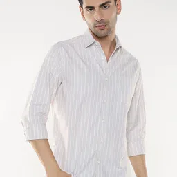 R&B Men Opaque Striped Casual Shirt-picture-34