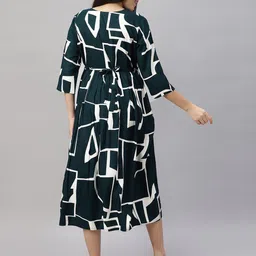 DZZO Print Maternity Fit & Flare Midi Dress image 4