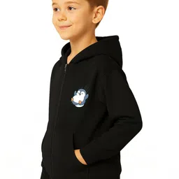 3Colors Boys Printed Hooded Sweatshirt image 2
