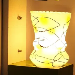 SOMIL Red Glass Cylinder Printed Wall Lamps-picture-32