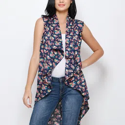 Moda Rapido Women Printed Longline Shrug image 4