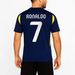dostitch Men Cristiano Ronaldo Printed V-Neck Dri-FIT T-shirt image 2