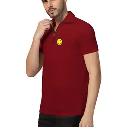 Blisstone Men Printed Polo Collar T-shirt image 4