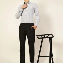 Thomas Scott Men Smart Cutaway Collar Checked Cotton Formal Shirt image 5