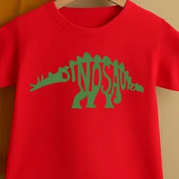 TAGWEAR Girls Typography Printed Cotton T-shirt image 3