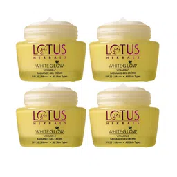 Lotus Herbals Whiteglow Set Of 4 Vitamin C Radiance Gel Creme - 50g Each image 1