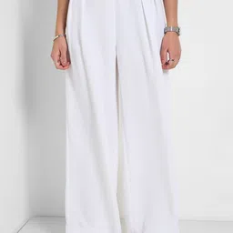 Annabelle by Pantaloons Women High-Rise Pleated Trousers-picture-40