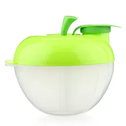 fab n funky Apple Shaped Milk Powder Container - Green image 2