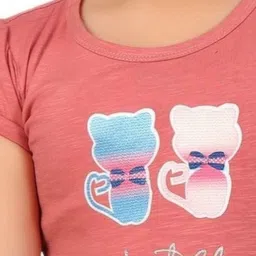 Lei-Chie Girls Printed Applique T-shirt image 3