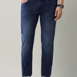 AD By Arvind Men Slim Fit Mid-Rise Light Fade Jeans-picture-39