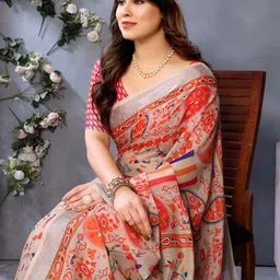 Shriyangan Paisley Printed Zari Saree image 3