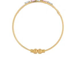 VOJ Set Of 2 Gold-Plated Stone Studded Bangles image 2