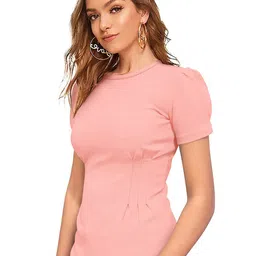 Fashion Care Women Puff Sleeves Regular Top image 3