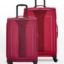 Wenger Unisex Set Of 2 Soft Sided Medium & Cabin Trolley Bag-image-12