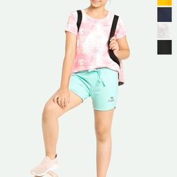 ariel Girls Pack Of 5 Printed Shorts-picture-13