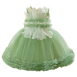 StyleCast x Revolte Girls Round Neck Ruffles Fit & Flare Maxi Dress-picture-33