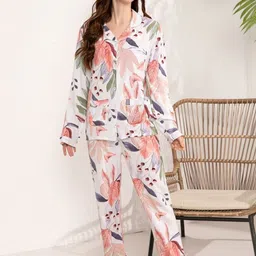LULU & SKY Women Floral Printed Night suit-picture-21