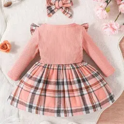 BAESD Checked A-Line Dress image 3