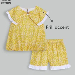 hopscotch 2-Pc Damask Blouse & Shorts image 4