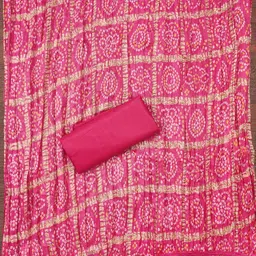 HERE&NOW Embellished Unstitched Dress Material image 3