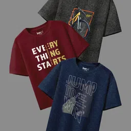 BAESD Boys Pack of 3 Graphic Printed T-shirt-picture-21