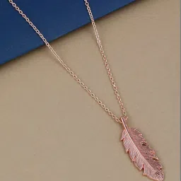 Utkarsh Feather Shaped Pendants with Chains-picture-13