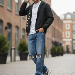 glitchez Printed Hooded Jacket image 5