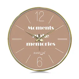 RANDOM Multicoloured & Peach-Coloured Printed Contemporary Wall Clock-picture-54