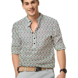 ISUEL FAB Men Printed Slim Fit Shirt-image-23