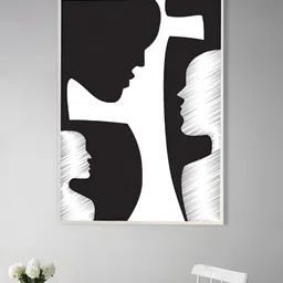 nestroots Black & White The Ripples of Time Canvas Abstract Wall Paintings-picture-18