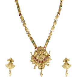 Joy of Jewels Silver-Plated Alloy American Diamond Necklace & Earrings image 5