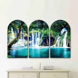 SAF Multicoloured Set of 3 Piece MDF Other Wall Paintings-picture-11