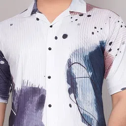SZN Men Regular Fit Abstract Printed Casual Shirt image 4