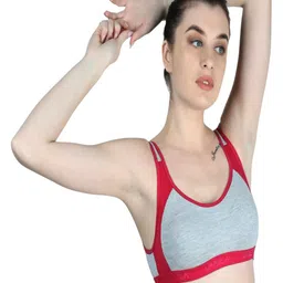 VANILA Colourblocked Sports Bra Full Coverage image 4