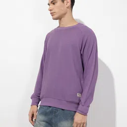 The Roadster Life Co. Self Design Raglan Sleeves Sweatshirt image 3